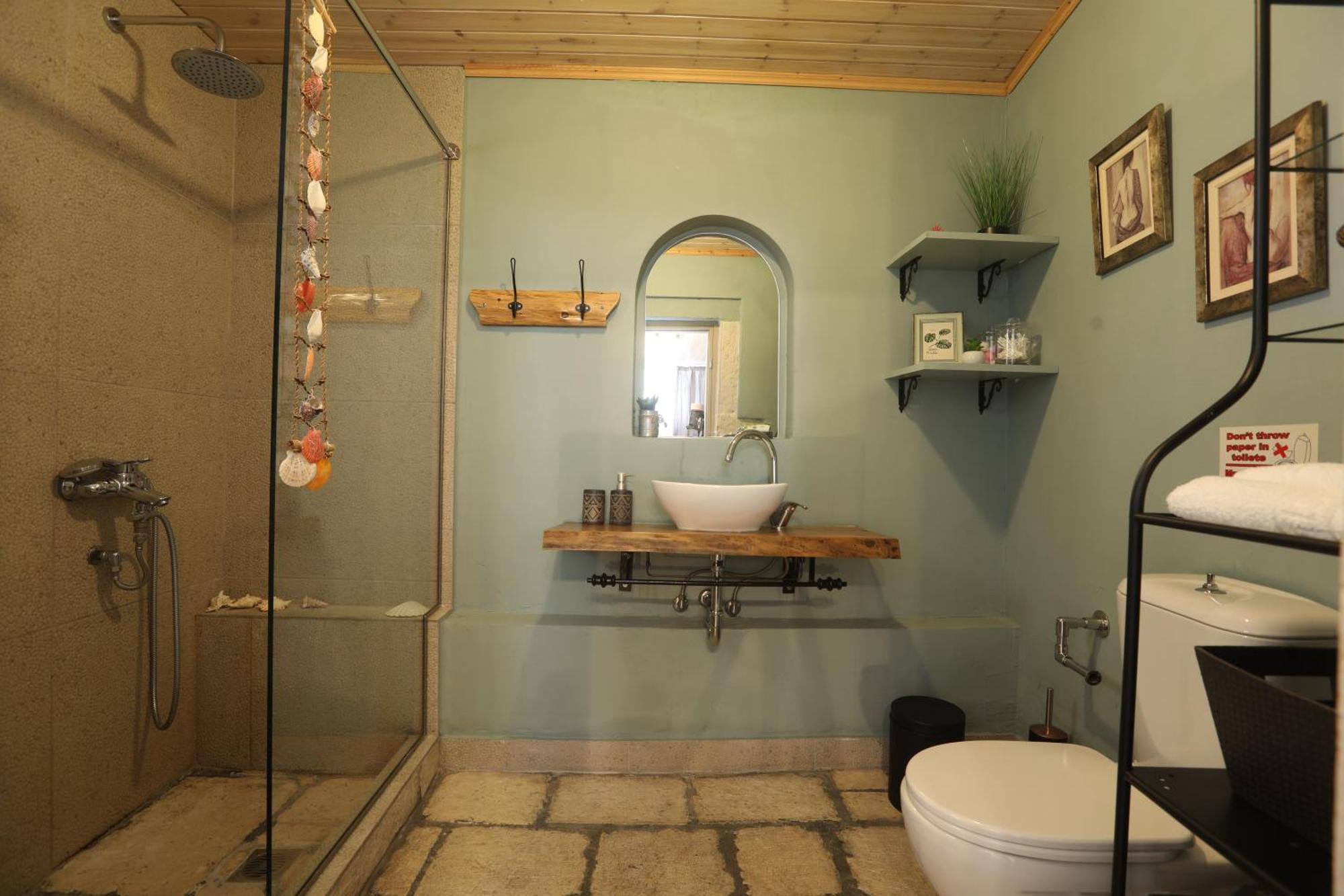 Joannas Sea-View Stone House Apartment Katavolos Bagian luar foto