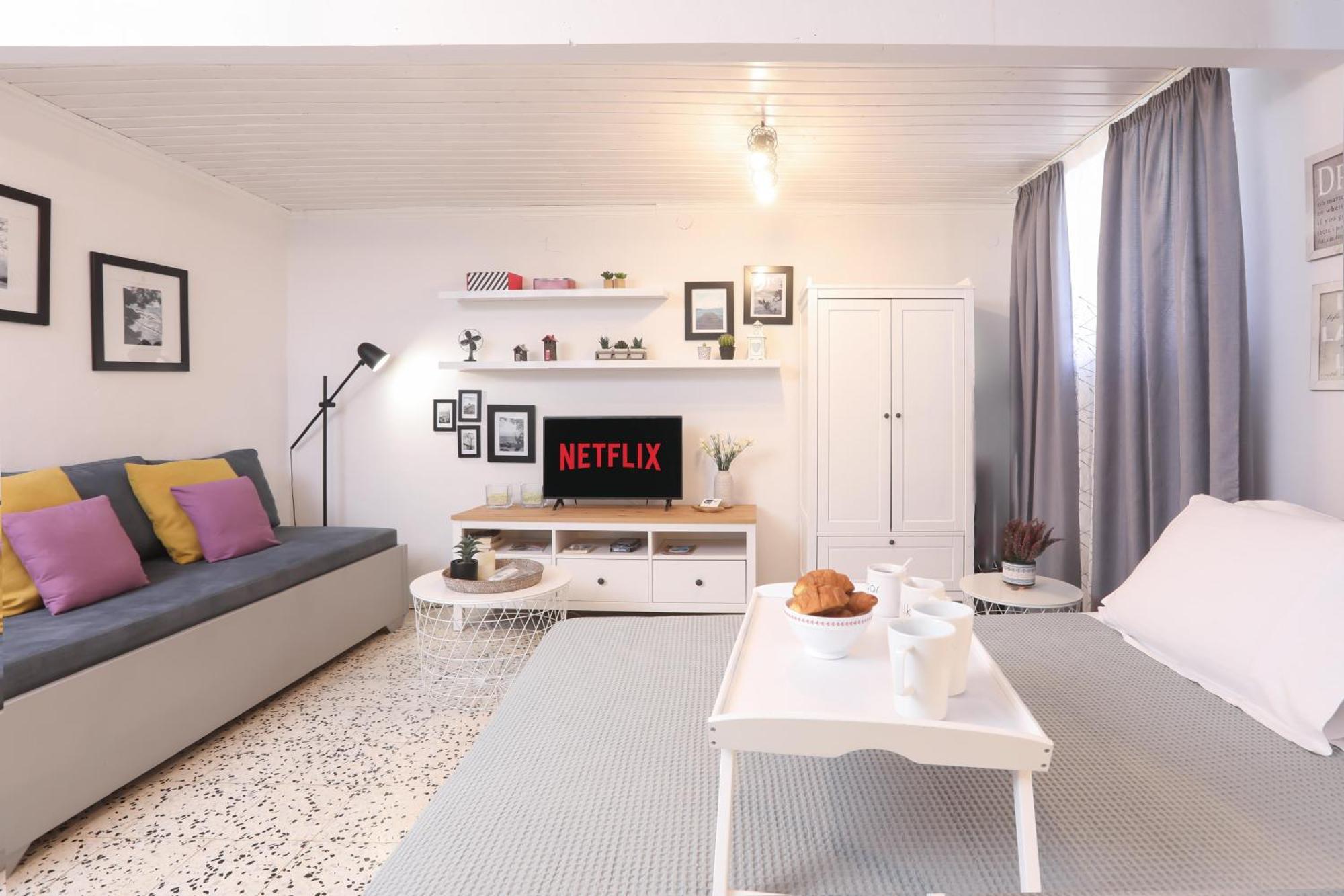 Joannas Sea-View Stone House Apartment Katavolos Bagian luar foto