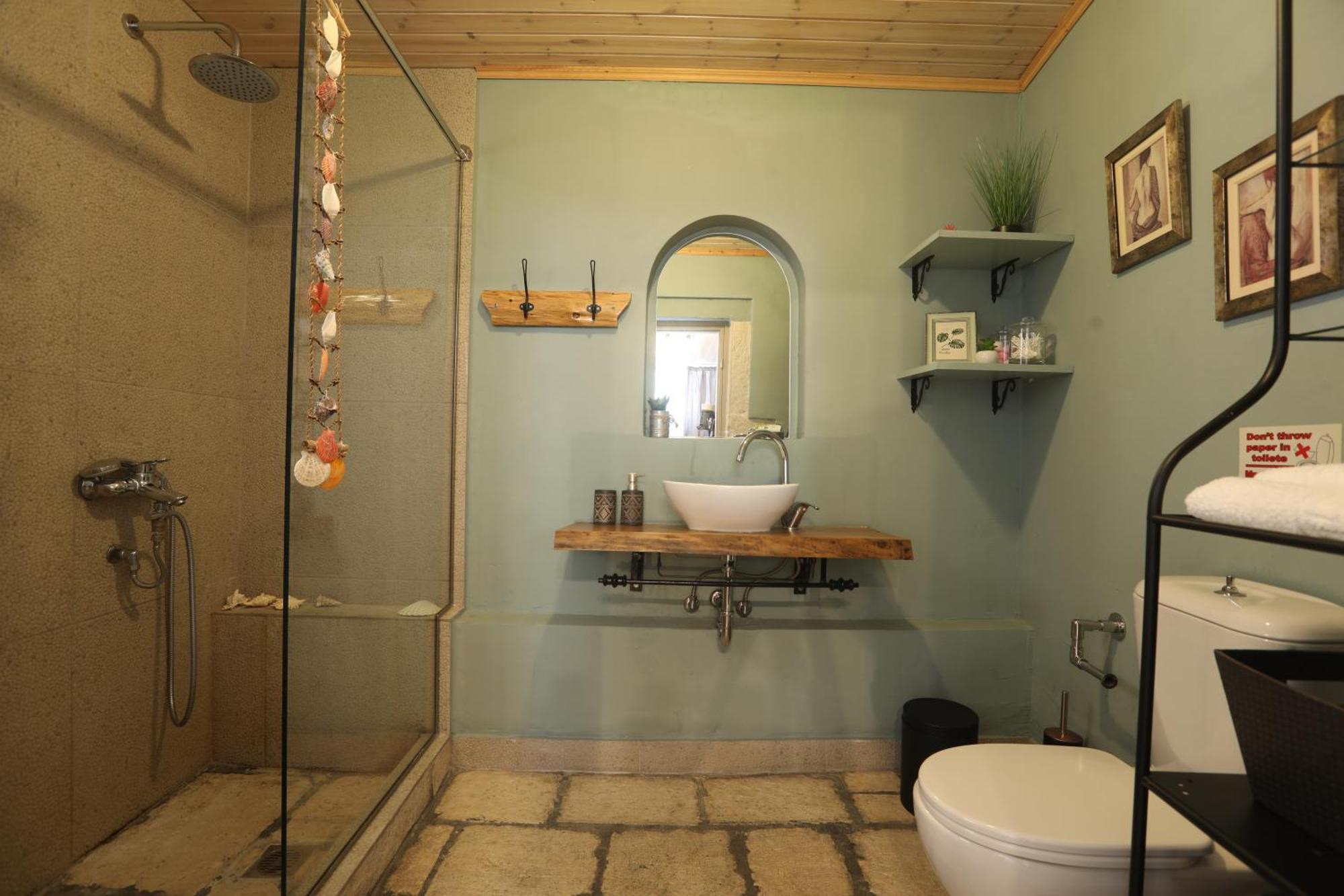 Joannas Sea-View Stone House Apartment Katavolos Bagian luar foto